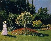 Claude Monet Jeanne Marguerite Lecadre in the Garden Sainte Adresse oil painting on canvas